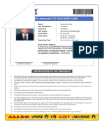 Allen Jee (Advanced) CBT 2020 Admit Card