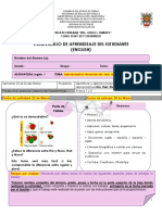 Cuadernillo de Inglés Primer Grado Semana Del 22 Al 24 de Marzo