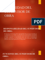 Autoridad Del Supervisor de Obra