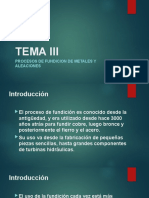 Tema 3. Procesos de Fundición de Metales y Aleaciones