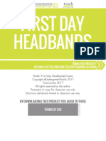 Rockin' First Day of School Headband Crowns