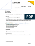 INFORME TECNICO #0827-2-2020 - Servicio de Instalación de Puntos de Red