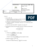 Examen Math2 Énoncé&Corrigé 1 LE