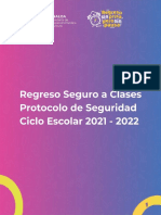 Regreso Seguro A Clases Protocolo de Seguridad 2021 2022