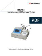 HZWS-2 Transformer Oil Moisture Tester: Huazheng Electric Manufacturing (Baoding) Co., LTD