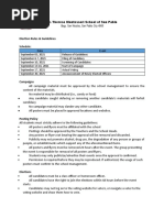 Election Rules & Guidelines: Schedule