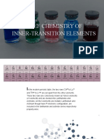 Brief Chemistry of Inner-Transition Elements: Arnab Patra