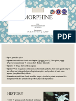 Morphine: Oleh: Chau Febriani Kharisma 1971002014 Pembimbing: DR. Dr. Gede Budiarta Sp. An, KMN