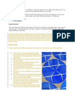 Solar Thermal and Photovoltaic Solar Thermal