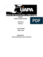 Tarea 7 y 8 Etica Profesional Del Psicologo Yaniris