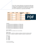 Ejercicio de Modelo Matematico Practica