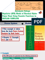 How To Design Automatic Voltage Regulator (AVR) Model of ThermalHydro Power Plant Using Transfer Functions in MATLABSIMULINK