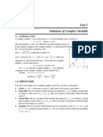 Solutions of Complex Variable