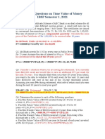 Practice Questions On Time Value of Money