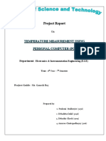 Project Report: Temperature Measurement Using Personal Computer (PC)