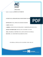 Análisiss de La Pedagogia Del Conductismo y Prágmatismo