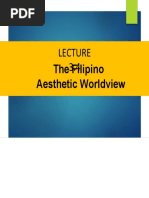 Lecture 3.4 - The Filipino Aesthetic Worldview