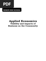 MATH11 ABM Applied Economics Q2 Module10 Viability and Impacts of Business On The Community