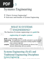 MERE5001-Module 3 - Systems Engineering