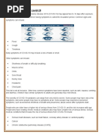 Signs and Simptoms of Covid