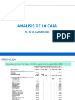 Analisis de La Caja de PROFALCA Al 26 de Agosto 2021