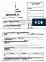 Visa Application Form - Namibian Home Affairs Form