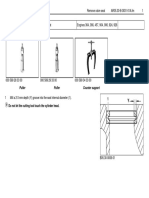 Puller Puller Counter Support: Do Not Let The Cutting Tool Touch The Cylinder Head