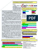 Reading and Listening Comprehnsion Activity