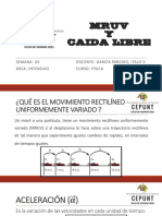 Sesión 03 - Mruv y Caída Libre Teoria