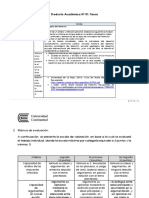 Producto Académico #01: Tarea: 1. Consideraciones: Criterio Detalle Tema o Asunto Enuncia Do