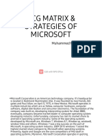 BCG MATRIX - Microsoft