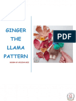 Ginger The Llama Pattern