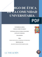 Código de Ética de La Comunidad Universitaria