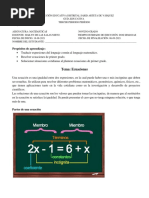 Guía 9° Matemáticas