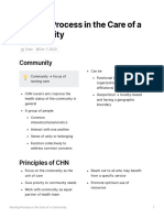 3rd Year CHN - Nursing Process in The Care of A Community