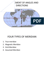 Measurement of Angles and Directions