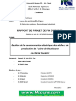 Gestion de La Consommation Electrique Des Ateliers de Production de L Usine de Bouskoura