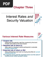 Chapter Three: Interest Rates and Security Valuation