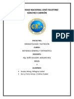 Universidad Nacional José Faustino Sánchez Carrión: Bromatología Y Nutrición