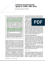 Analysis of Carbides Formed During Accelerated Aging of 2-25Cr-1Mo Steel