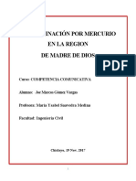 Contaminación Por Mercurio en Madre de Dios