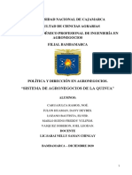 Baja Producción y Productividad Del Cultivo de Quinua en La Región Cajamarca