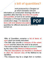 What Is A Bill of Quantities?: Describes The Quality and Quantities List of Work Items With Brief Detailed Descriptions