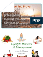 Lesson 2 - Lifestyle Diseases and Management