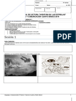 Evaluación Inicial de Lectura Aventura en Las Estrellas 5º 2019