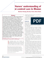 Nurses' Understanding of Patient-Centred Care in Bhutan: Rinchen Pelzang, Beverley Wood, Simon Black