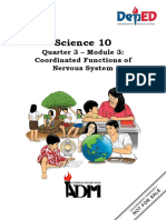 Science 10: Quarter 3 - Module 3: Coordinated Functions of Nervous System