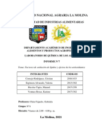 Informe 7 - Factores de Oxidación de Lípidos y Efectos de Los Antioxidantes