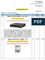 Cotizacion Nro 21 4413 Equipos Varios