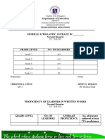 GSA Proficiency 2nd Quarter